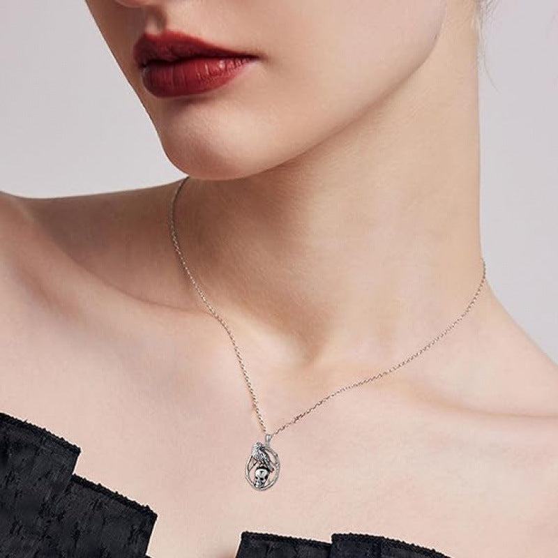 Halloween Skull Pendant Necklace