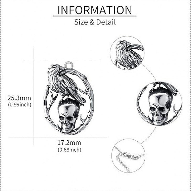 Halloween Skull Pendant Necklace