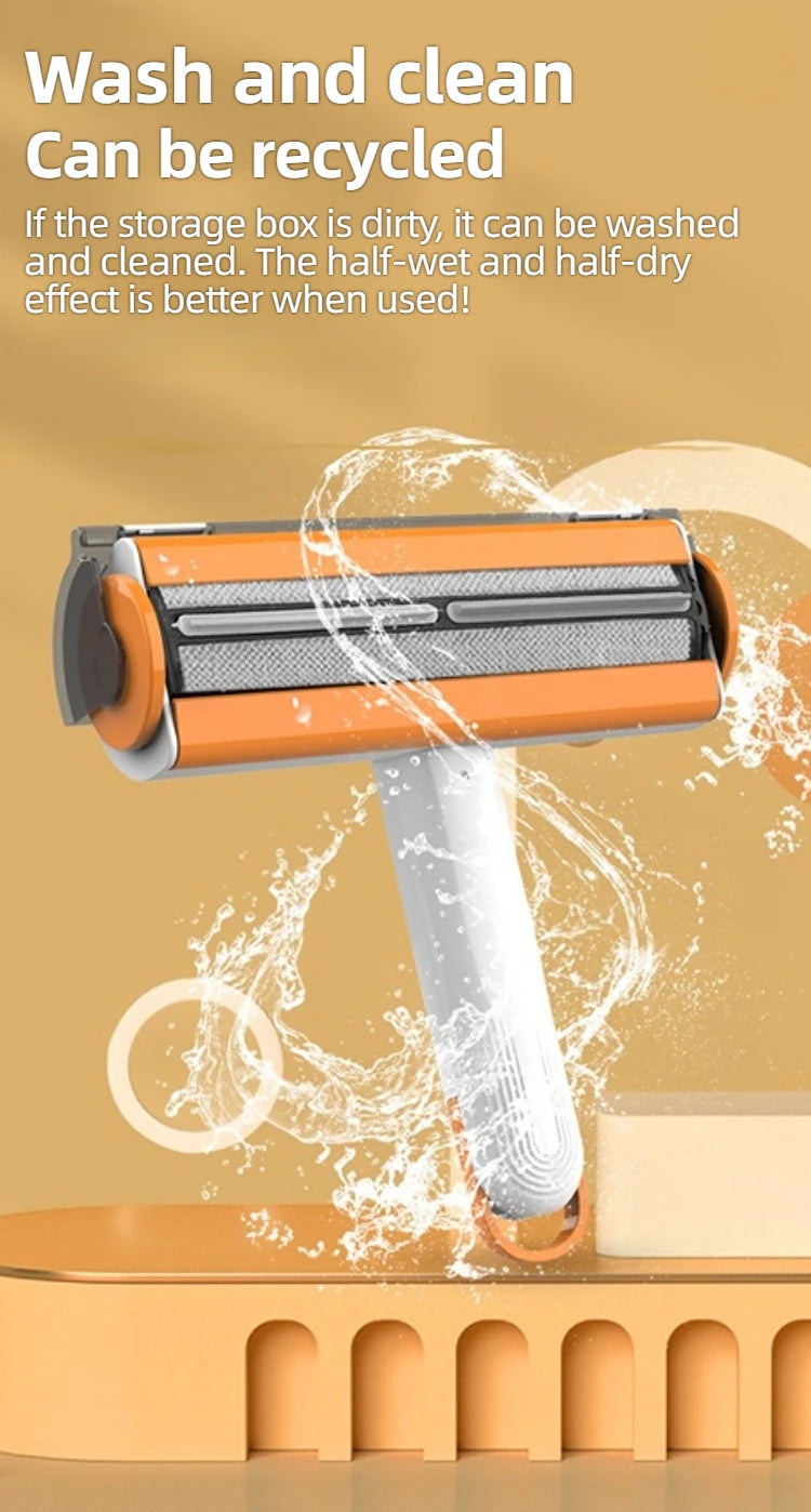 Portable Pet Hair Remover Roller โ Reusable & Washable Lint Cleaner for Clothes, Furniture & Car (Dog & Cat Hair)