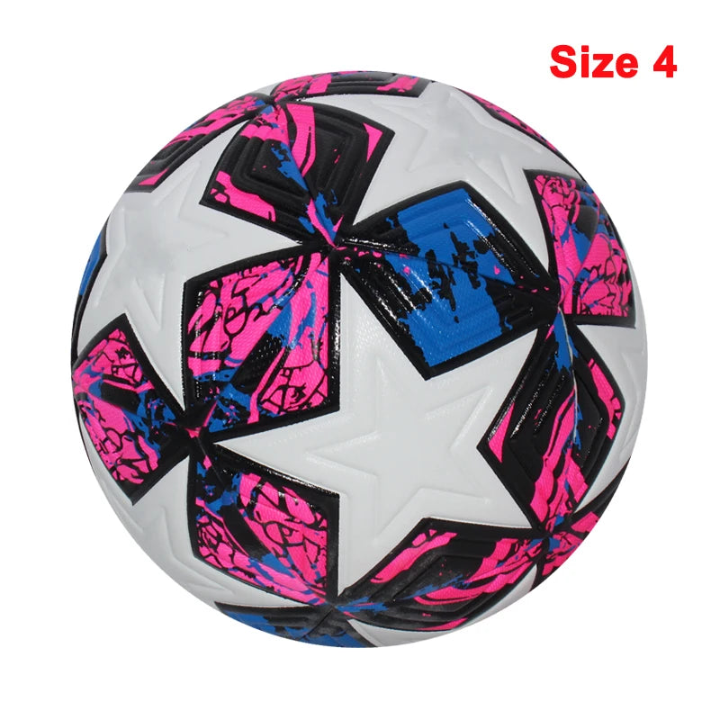 Professional Size 4 & 5 Seamless PU Soccer Ball – High-Quality Match & Training Football for Outdoor Sports