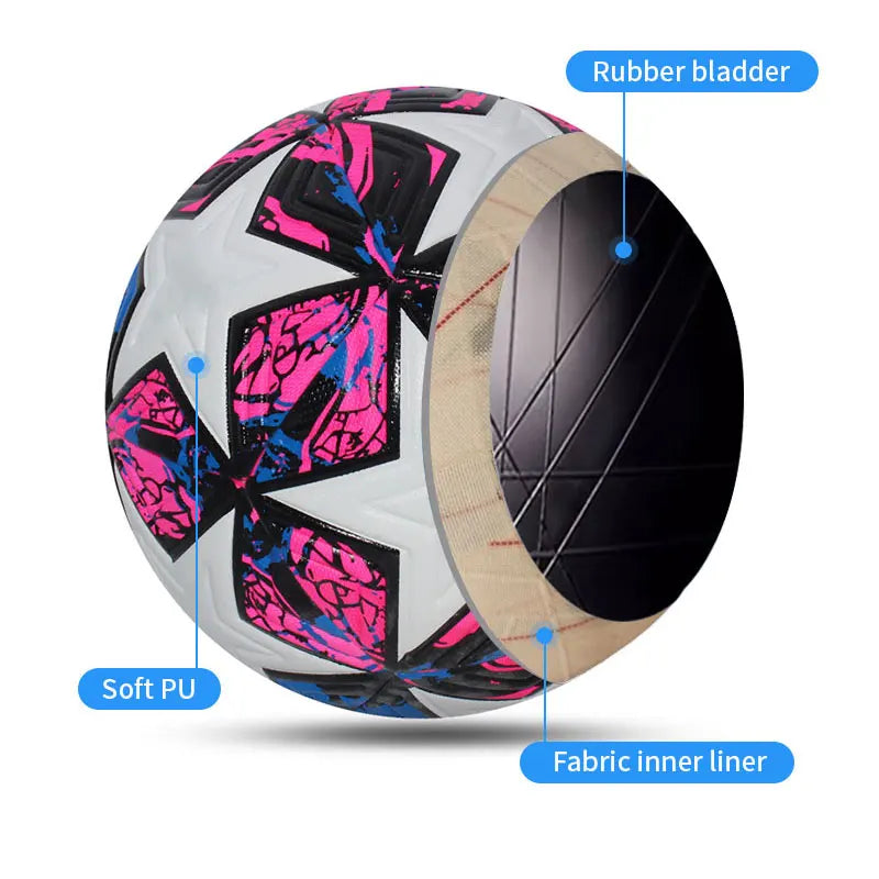 Professional Size 4 & 5 Seamless PU Soccer Ball – High-Quality Match & Training Football for Outdoor Sports