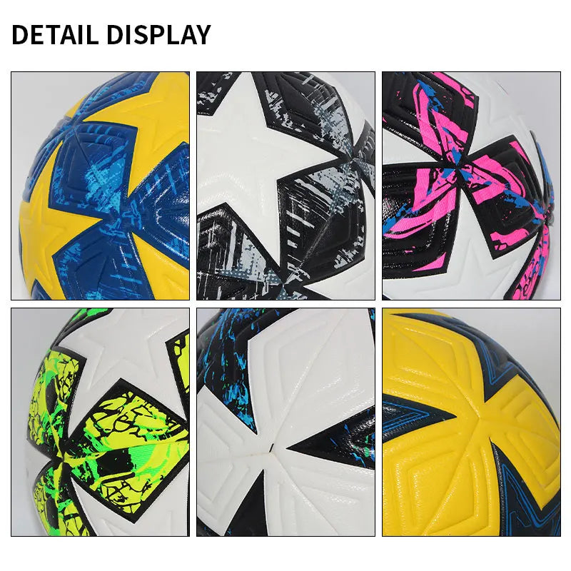 Professional Size 4 & 5 Seamless PU Soccer Ball – High-Quality Match & Training Football for Outdoor Sports