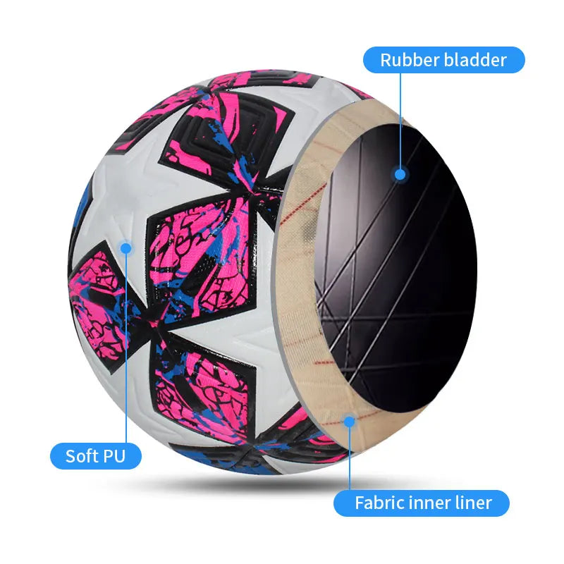Professional Size 4 & 5 Seamless PU Soccer Ball – High-Quality Match & Training Football for Outdoor Sports