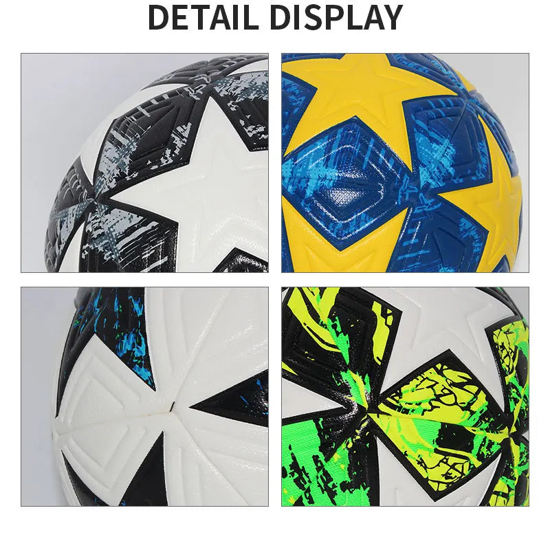 Professional Size 4 & 5 Seamless PU Soccer Ball – High-Quality Match & Training Football for Outdoor Sports