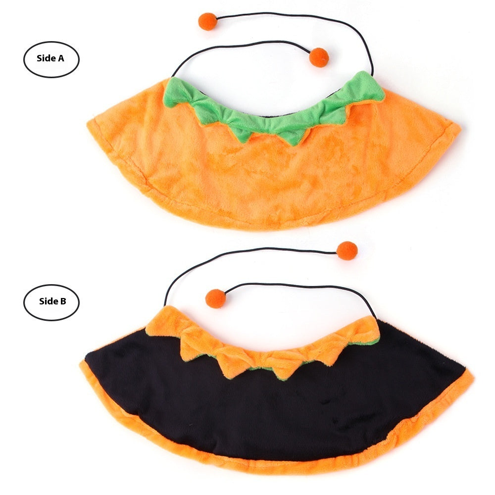 Halloween Pumpkin Double-sided Dog Cloak