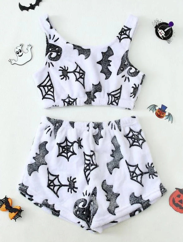 Halloween Luminous Flannel Pajamas