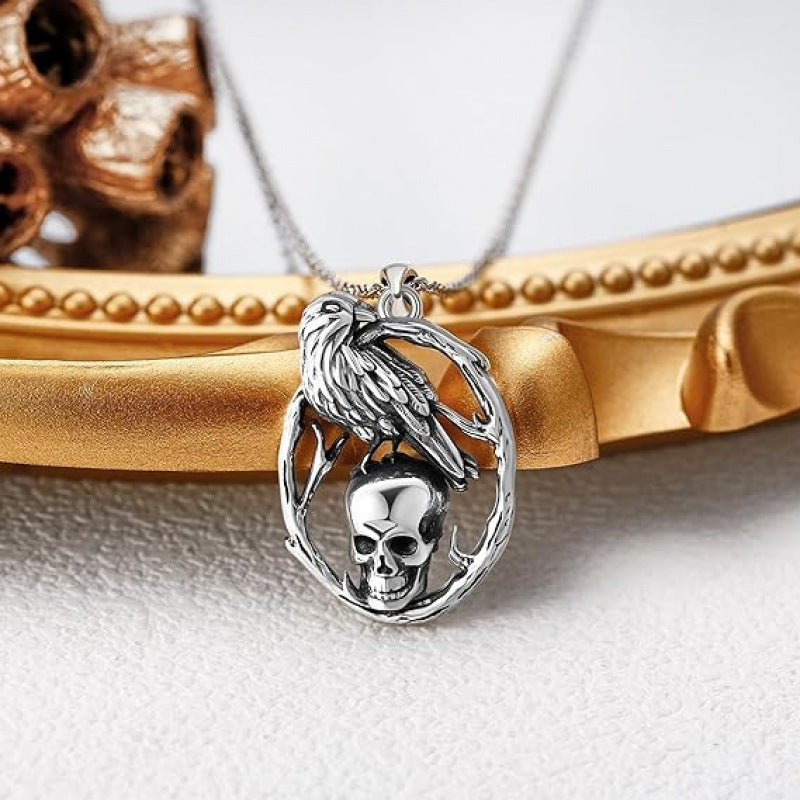 Halloween Skull Pendant Necklace