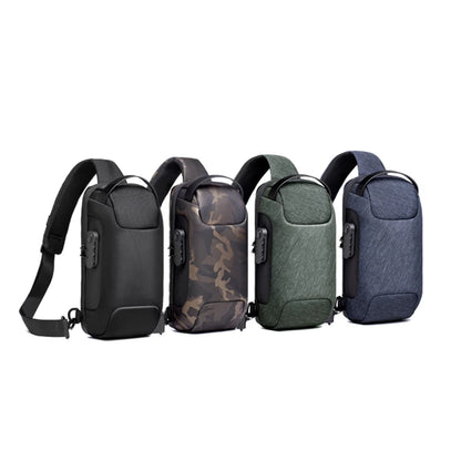 Anti-Theft USB Crossbody Chest Bag – Waterproof Oxford Travel Sling Pack