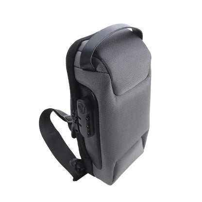Anti-Theft USB Crossbody Chest Bag – Waterproof Oxford Travel Sling Pack