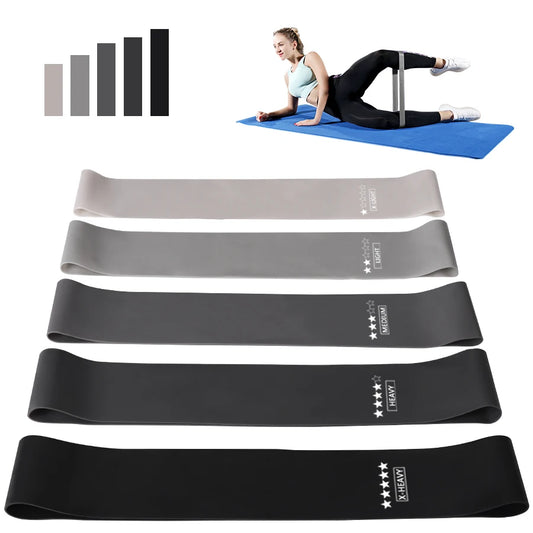 Resistance Bands for Fitness, Yoga, Pilates & Home Workouts – Elastic Bands for Stretching, Training & CrossFit