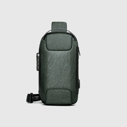 Anti-Theft USB Crossbody Chest Bag – Waterproof Oxford Travel Sling Pack