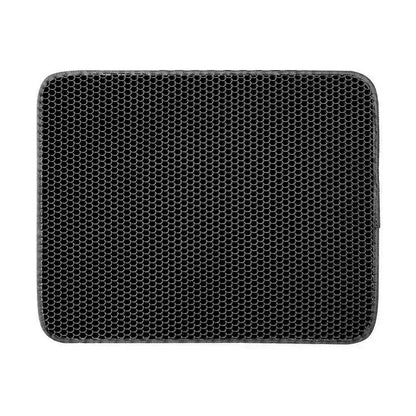 Double-Layer Cat Litter Mat – Non-Slip, Waterproof & Durable Mat for Trapping Litter – Ideal for Use Under Cat Litter Boxes