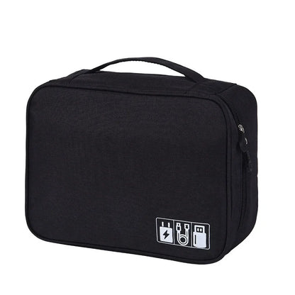 Waterproof Digital Cable Organizer Bag – Portable Travel Storage Case for Chargers, USB Cables & Accessories