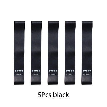 5Pcs Resistance Bands Set – Elastic Yoga, Pilates & Workout Bands for Fitness, Strength Training & Bodybuilding