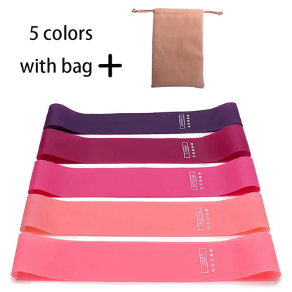 5Pcs Resistance Bands Set – Elastic Yoga, Pilates & Workout Bands for Fitness, Strength Training & Bodybuilding