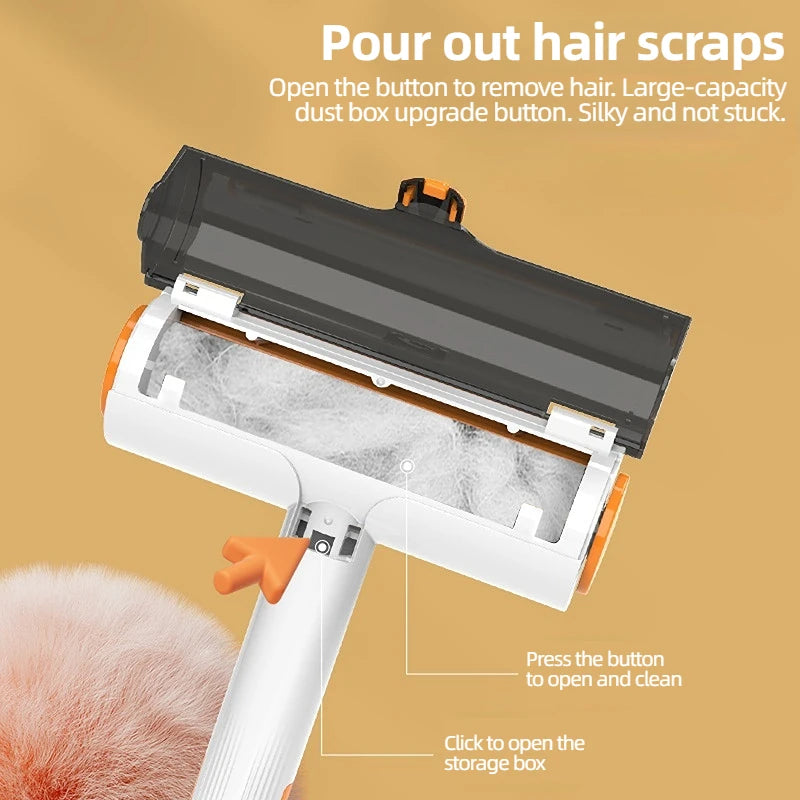 Portable Pet Hair Remover Roller – Reusable & Washable Lint Cleaner for Clothes, Furniture & Car (Dog & Cat Hair)