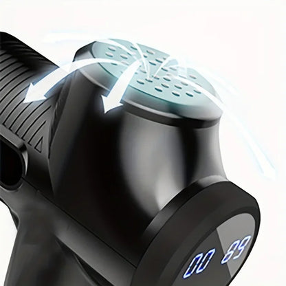 Professional LCD Massage Gun – 99-Speed Deep Tissue Muscle Massager with 6 Heads & Carrying Case