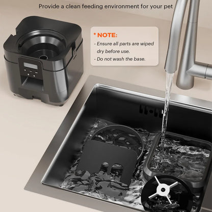 Smart Automatic Pet Feeder – Timed, Portion-Controlled Food Dispenser for Cats and Dogs with Built-in Slow Feeding Bowl
