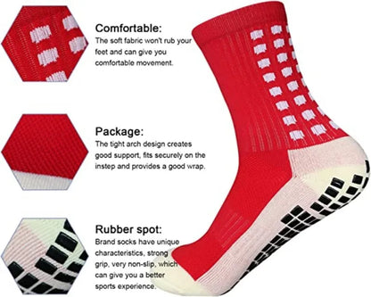 Non-Slip Sports grip Socks – One Size Fits All, Custom Athletic Football & Basketball Socks