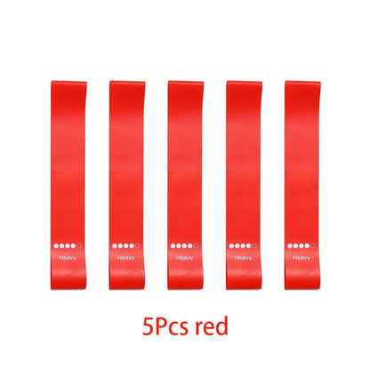 5Pcs Resistance Bands Set – Elastic Yoga, Pilates & Workout Bands for Fitness, Strength Training & Bodybuilding