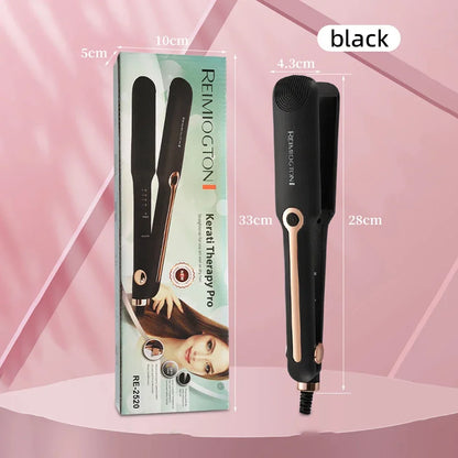 2-in-1 Negative Ion Hair Straightener & Curling Iron – Ceramic Wide Plate Flat Iron, Adjustable Temperature, Frizz-Free Styling
