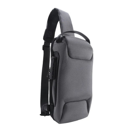 Anti-Theft USB Crossbody Chest Bag – Waterproof Oxford Travel Sling Pack