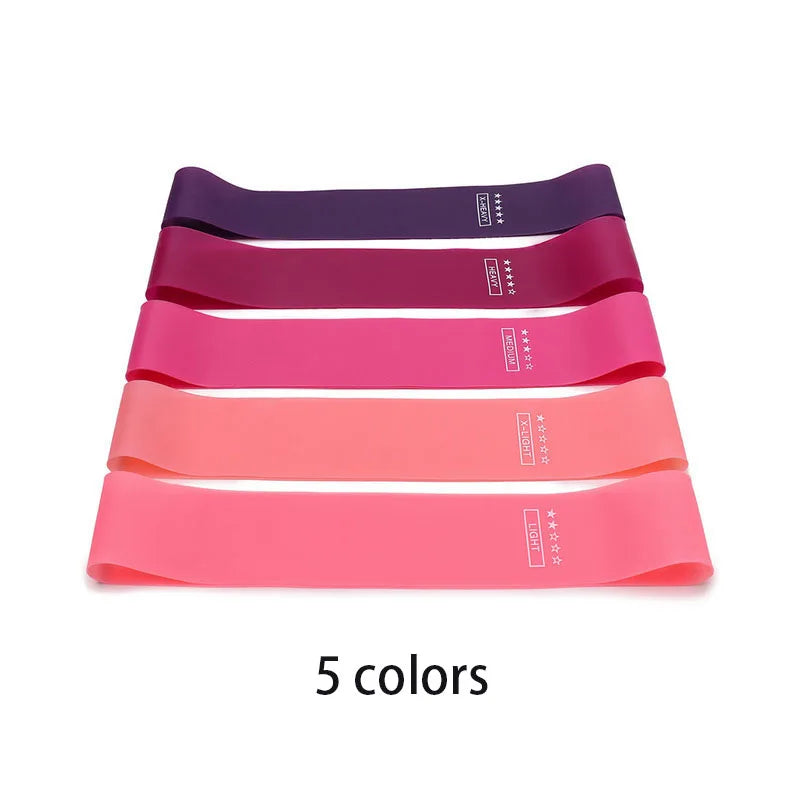 5Pcs Resistance Bands Set – Elastic Yoga, Pilates & Workout Bands for Fitness, Strength Training & Bodybuilding
