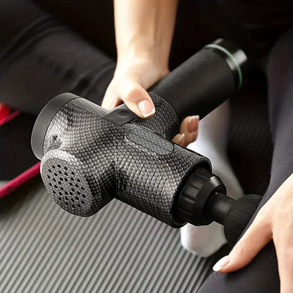 Professional LCD Massage Gun – 99-Speed Deep Tissue Muscle Massager with 6 Heads & Carrying Case