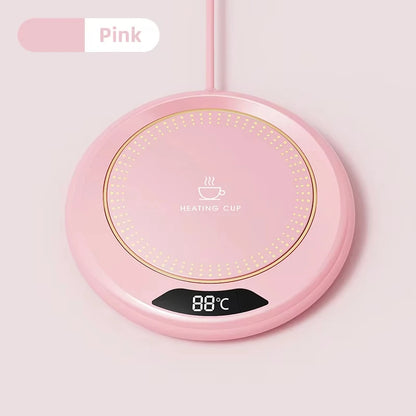 Smart USB Cup Warmer with 3 Temperature Settings – Coffee Mug Heating Coaster for Winter Beverages – HAOYUNMA Hot Plate for Tea, Milk, Water