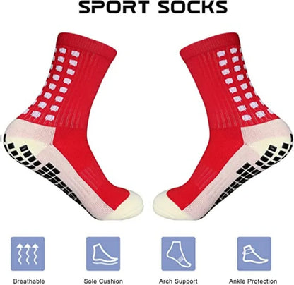 Non-Slip Sports grip Socks – One Size Fits All, Custom Athletic Football & Basketball Socks