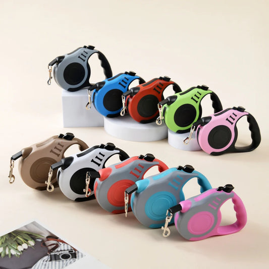 Automatic Retractable Dog Leash (3M/5M) – Strong Nylon Lead for Small to Medium Dogs and Cats – Tangle-Free, Comfortable Grip Design