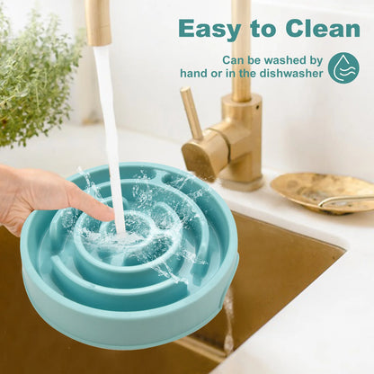 Non-Slip Slow Feeder Bowl for Dogs and Cats – Durable Design to Promote Healthy Eating Habits – Suitable for All Pet Sizes