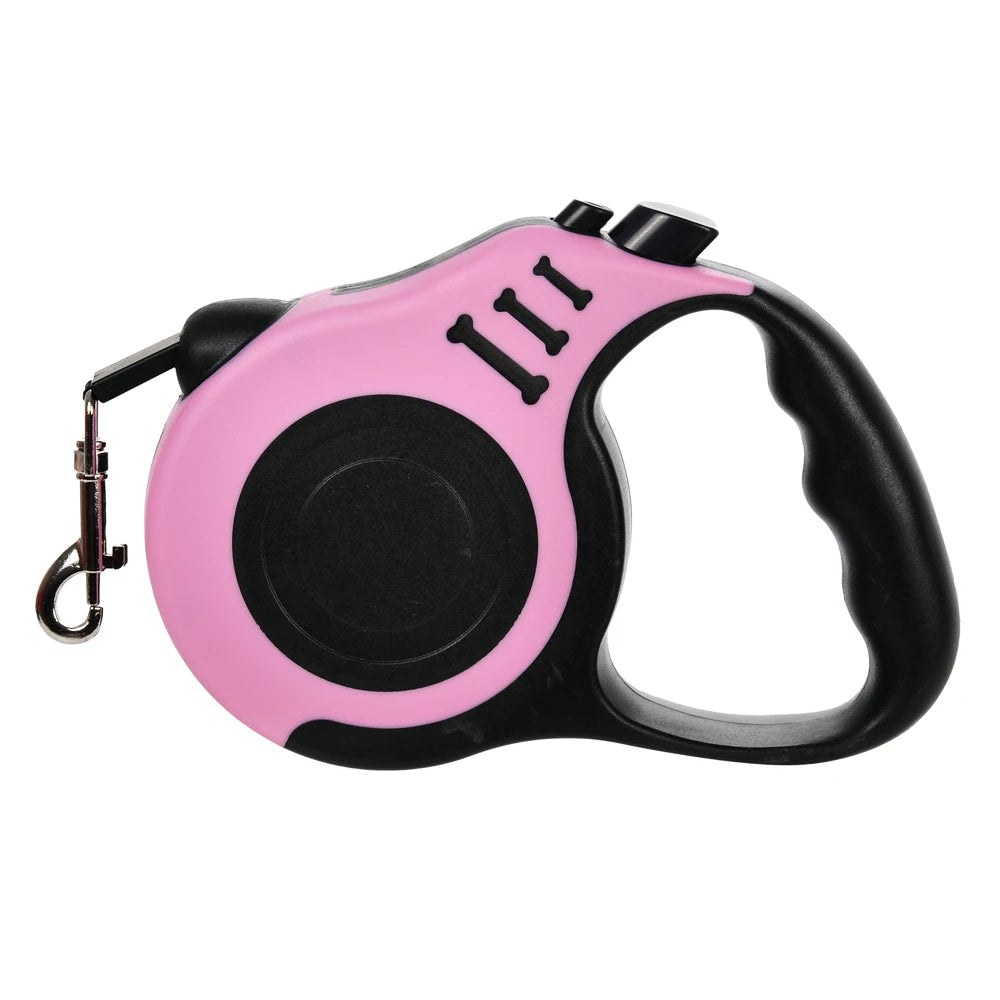 Automatic Retractable Dog Leash (3M/5M) – Strong Nylon Lead for Small to Medium Dogs and Cats – Tangle-Free, Comfortable Grip Design
