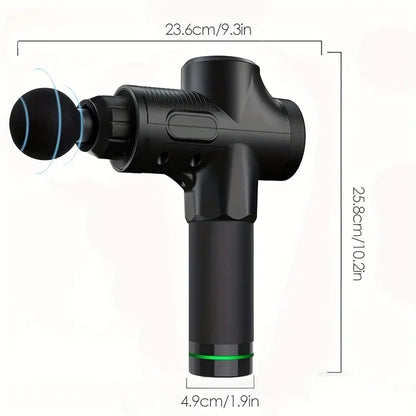 Professional LCD Massage Gun – 99-Speed Deep Tissue Muscle Massager with 6 Heads & Carrying Case