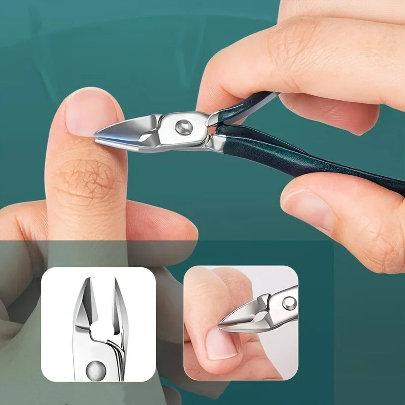Professional Stainless Steel Manicure & Pedicure Kit – 7/10/12/18 Piece Grooming Set with Travel Case