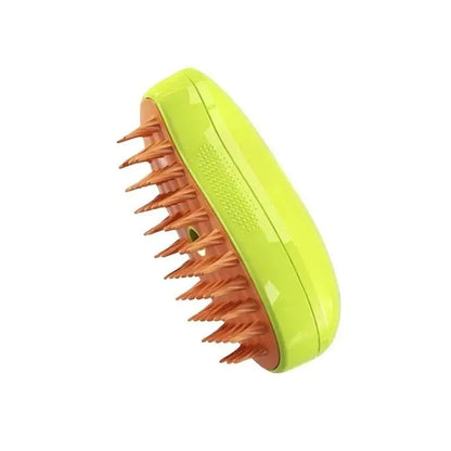 3-in-1 Electric Pet Steam Brush – Grooming Comb with Spray, Massage & Hair Removal for Cats and Dogs, Retractable Handle Design