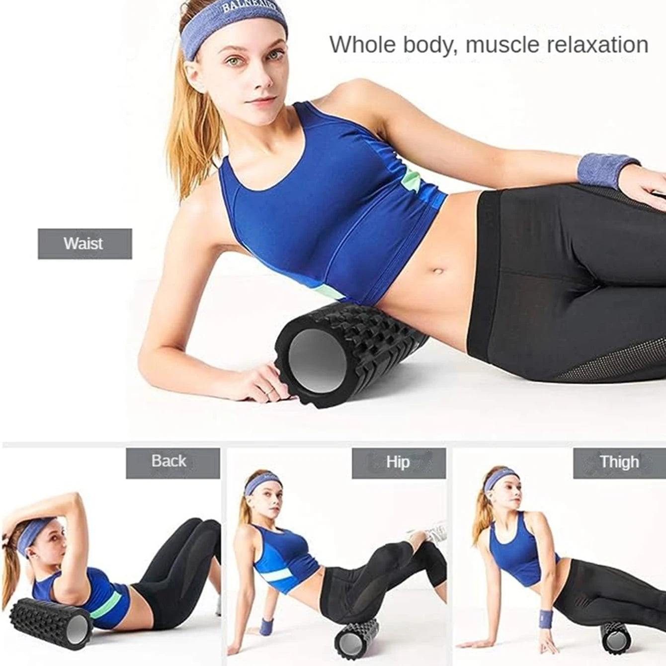 33cm Foam Roller – Muscle Massage Yoga Column for Back, Exercise, and Recovery Therapy