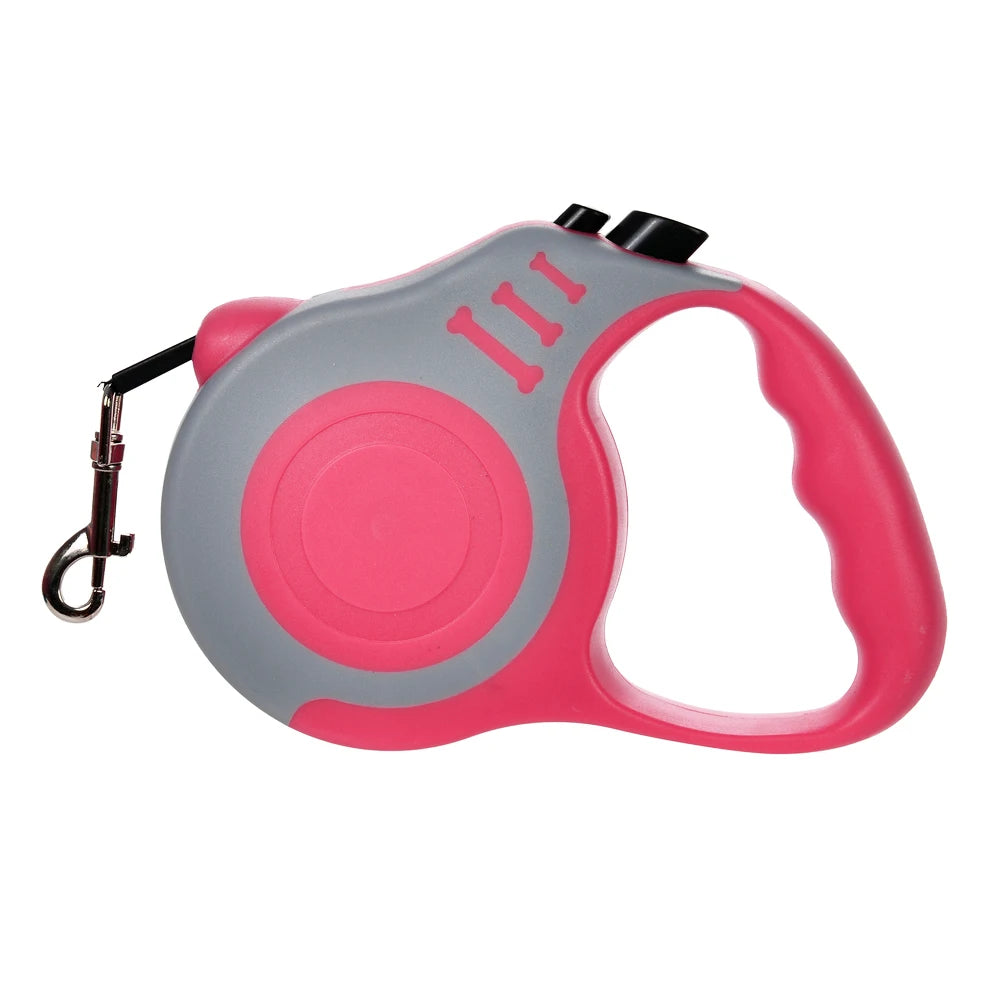 Automatic Retractable Dog Leash (3M/5M) – Strong Nylon Lead for Small to Medium Dogs and Cats – Tangle-Free, Comfortable Grip Design