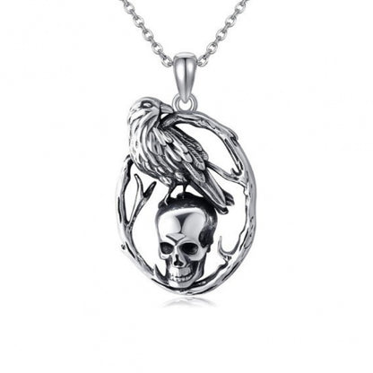 Halloween Skull Pendant Necklace